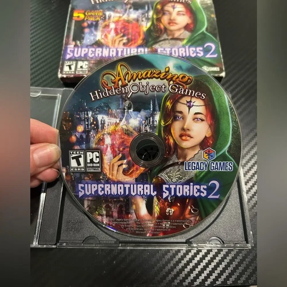 PC DVD game- hidden objects supernatural stories 2- rated teen puzzle
